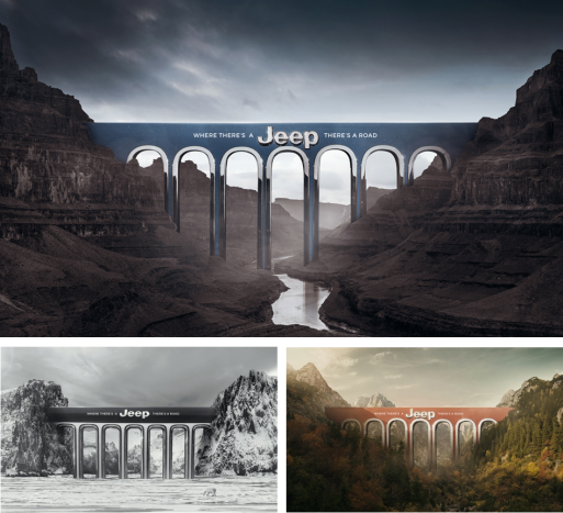 2 Chatons d'Or - Prix print libre - B. Smith & P. Etcherbarne - Jeep Bridge
